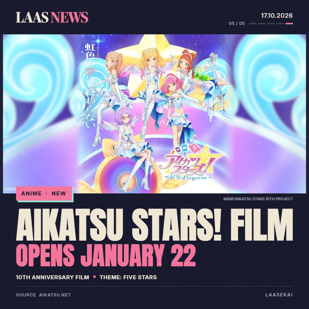 AIKATSU STARS! 10TH ANNIVERSARY FILM OPENS JANUARY 22!